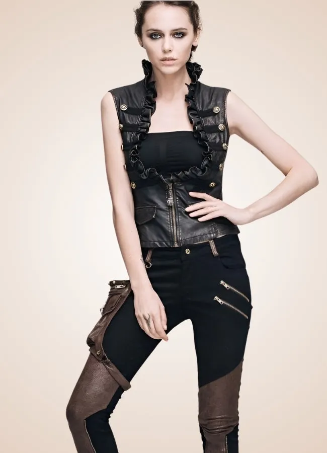 Woman Steampunk Style Pants