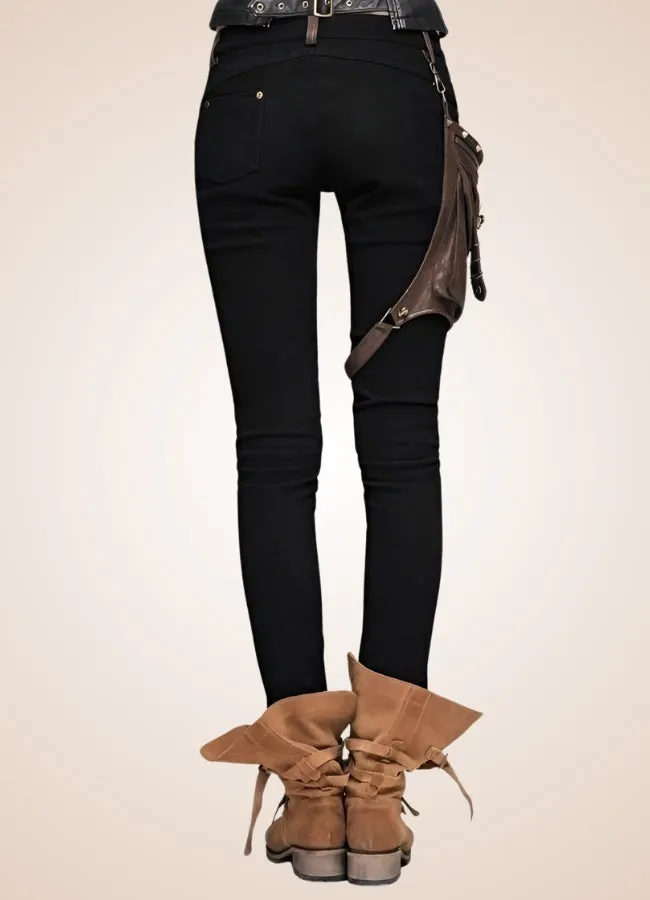 Woman Steampunk Style Pants
