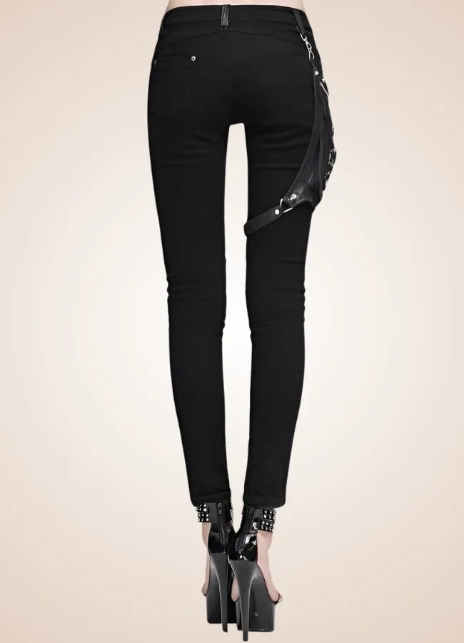 Woman Steampunk Style Pants