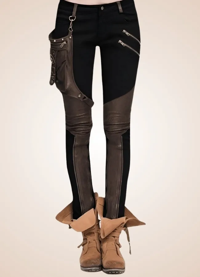 Woman Steampunk Style Pants