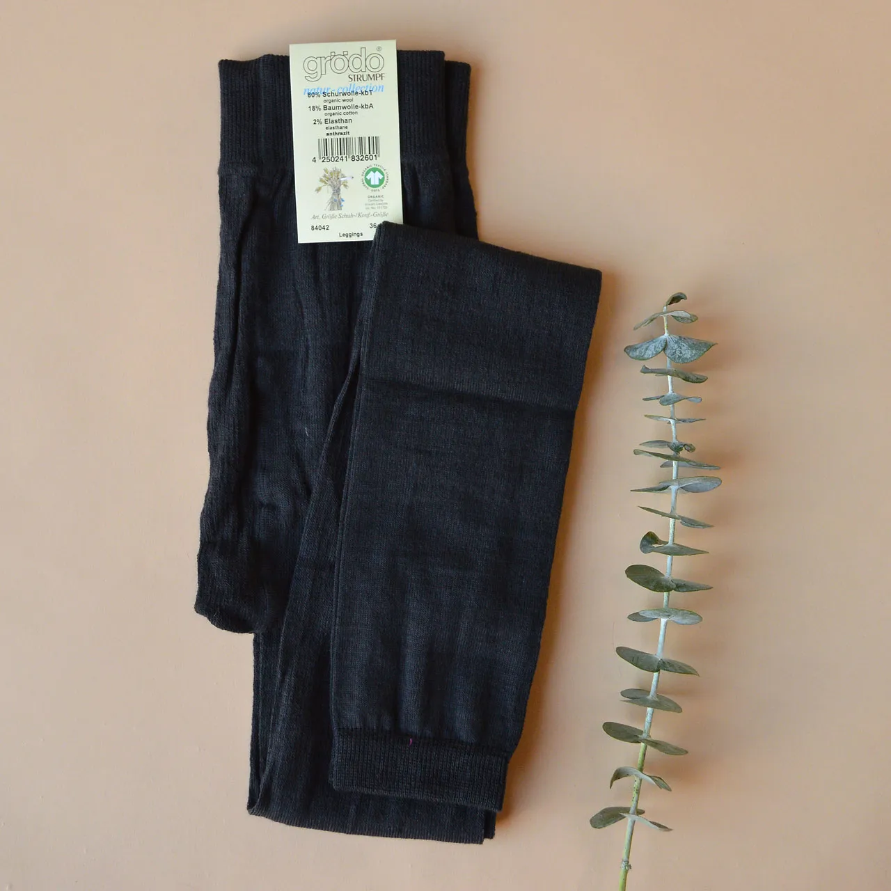 Women's Footless Tights/Leggings - Organic Wool/Cotton