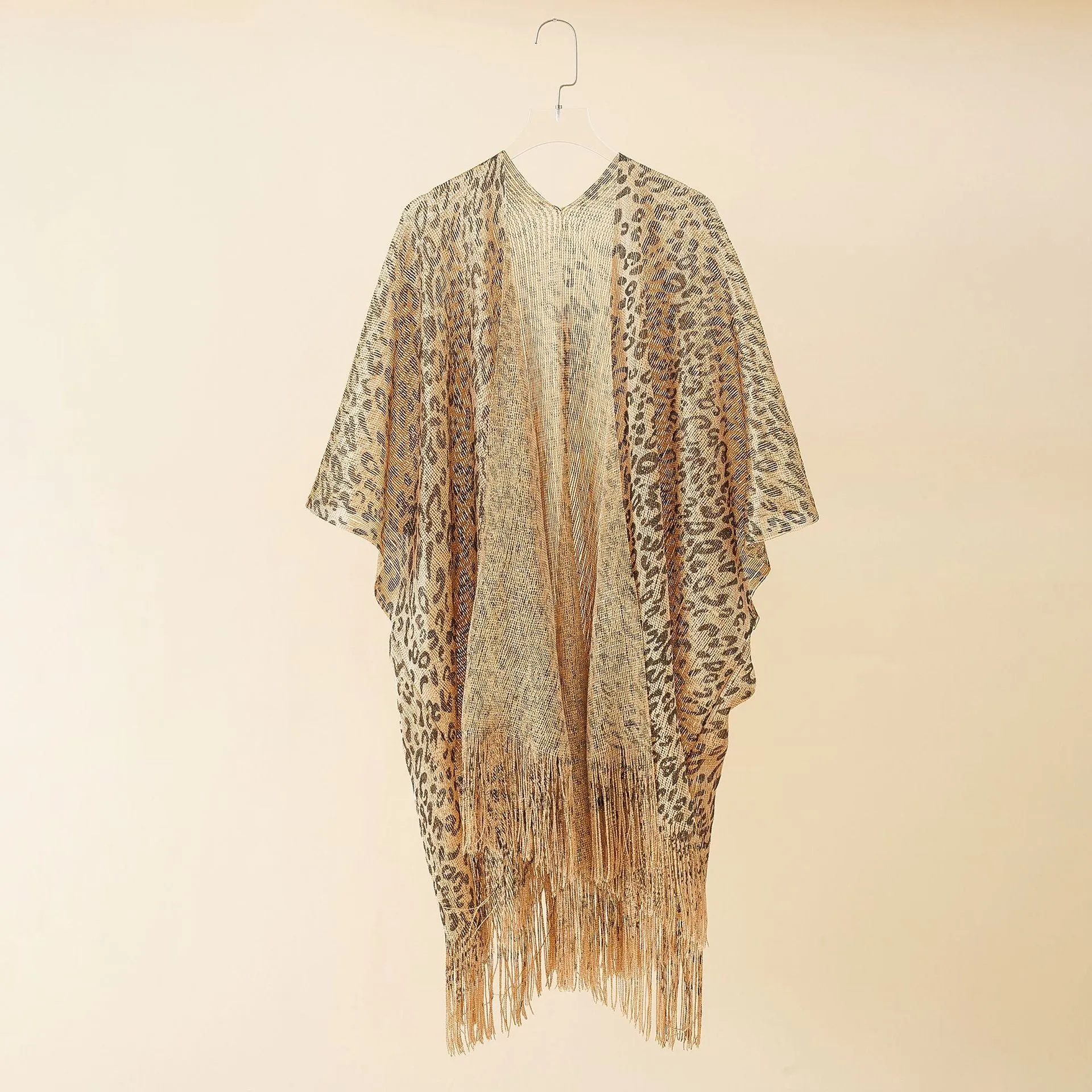 Women's Tops Leopard Loose Tassels Coverups Beach
