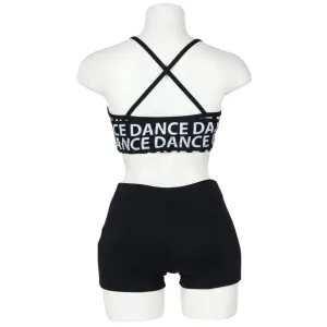 X Back Croptop Dance Print Child