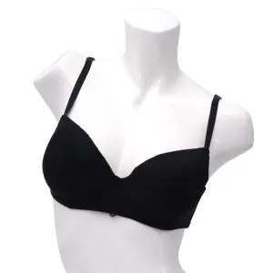 Yamamay Padded Balcony Bra With Pad Inserts Black