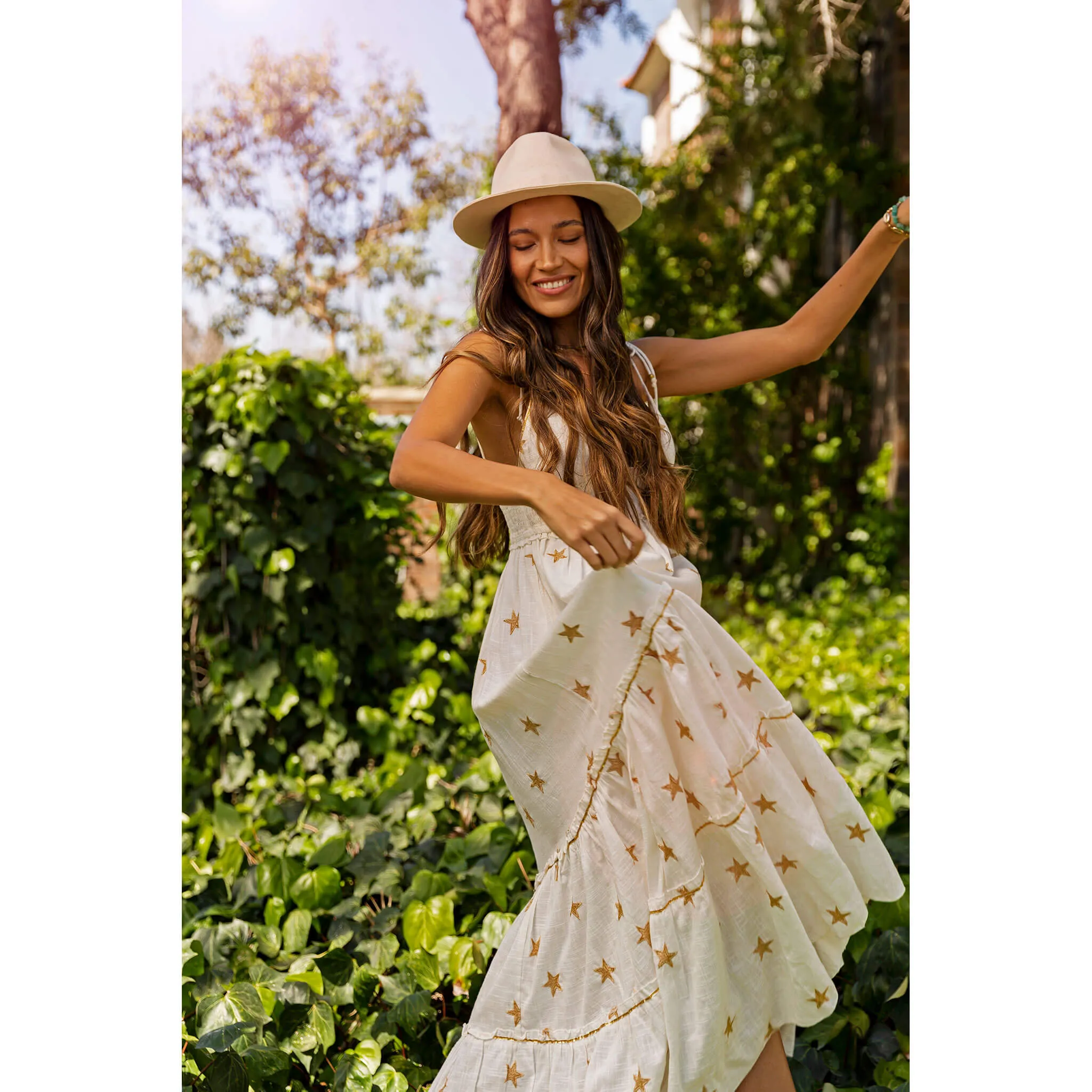 Z & L Europe Soleil Maxi Dress Cover Up - White
