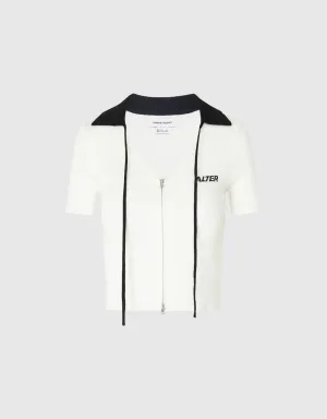 Zipper Front Knitted Cardigan